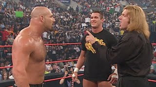 Triple H and Goldberg meet face-to-face for the first time: Raw, July 21, 2003 Resimi