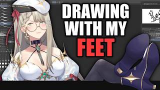 redrawing my old art with my feet because I have free will