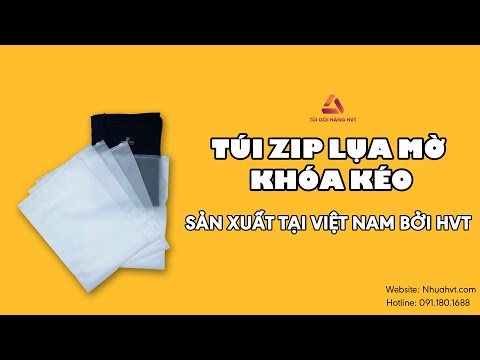 Video Túi Zip lụa mờ có khóa kéo - Sản xuất tại Việt nam bởi... - youtube