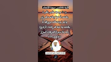 الآية 59 من سورة الأنعام...القارئ الشيخ ياسر الدوسري.