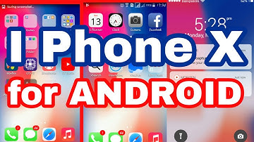 IPHONE X look for ANDROID. IOS 11 on Android. 2k17-Tech and Trick