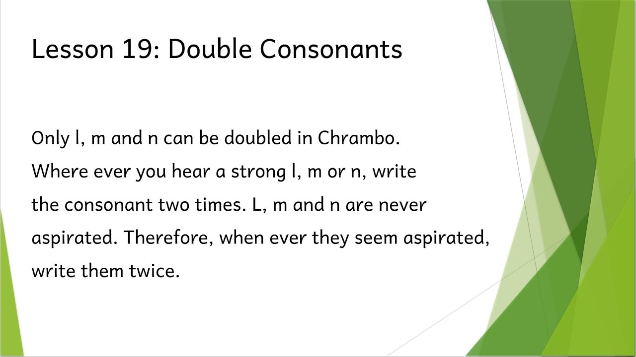 Bambalang TP Lesson 19 part 1 - YouTube