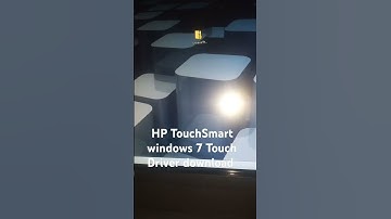 HP TouchSmart windows 7 Touch Driver download installation