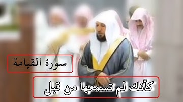 بالكرد الآسر الشيخ د- ماهر المعيقلي يحبر سورة القيامة مغرب السبت 1-8-1440هـ