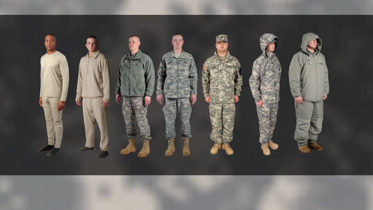 Army Cold Weather Gear Temperature Chart