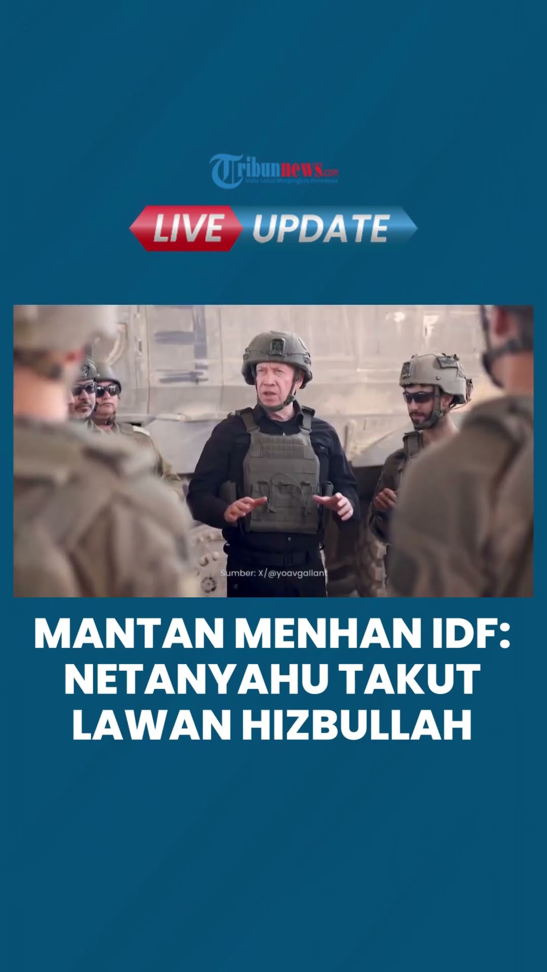 Mantan Menhan Israel Bocorkan Kekhawatiran Netanyahu, Takut Tel Aviv Hancur jika Lawan Hizbullah