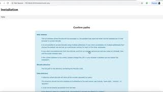 Moodle Installation