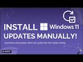 Install failed updates manually on Windows 11