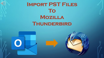 Ways to Import PST Files to Mozilla Thunderbird