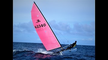 Hobie 14 Raising the Mast