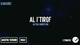 Al I'tirof - Alfina Nindiyani ( Karaoke Akustik Male Version )