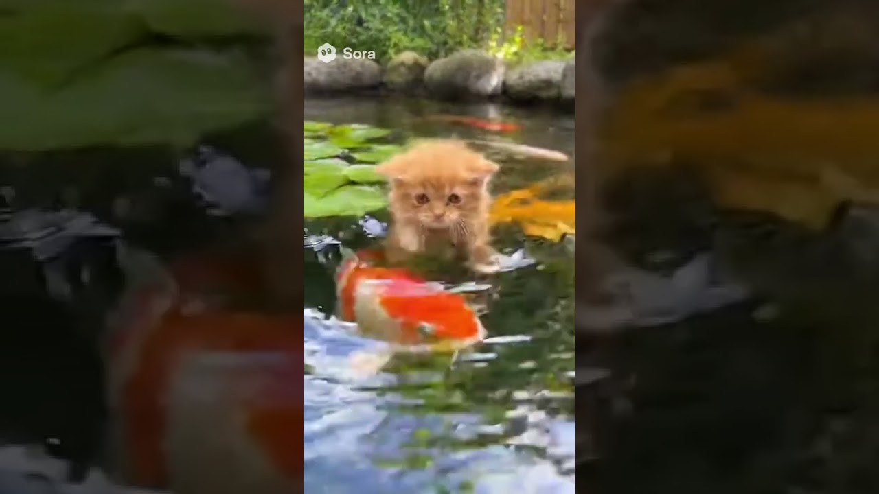 “Unbelievable! 🐟 A Fish Saves a Drowning Kitten 💧❤️ 