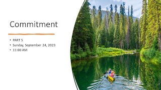 Commitment - (Part 5) - (Daniel 1:3-8) Wealth