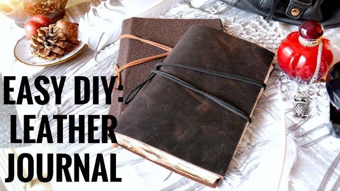 DIY Leather Journal - Cut and Tooled on a Cricut! 