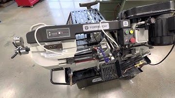 Tormach AF50 Autofeed Bandsaw in operation