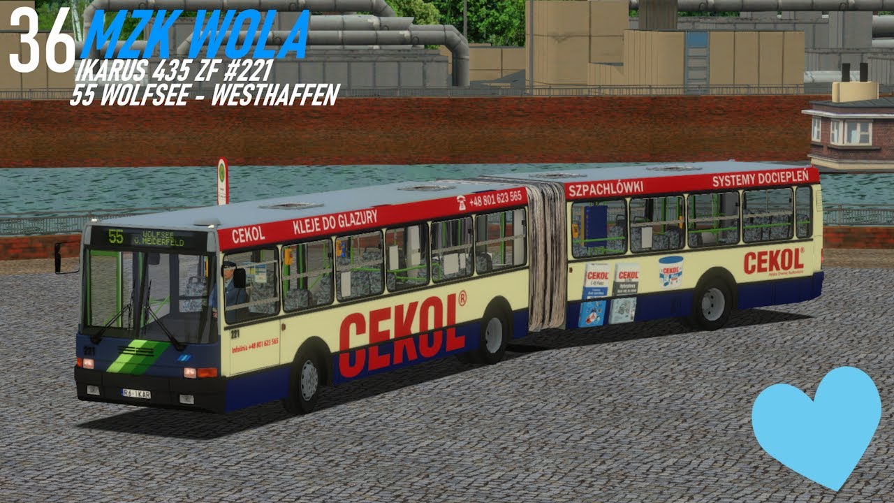 OMSI 2 | IKARUS 435 ZF [*]  (EX BKV BUDAPEST) | MZK WOLA #221 | KREFARTH 55 WOLFSEE - WESTHAFFEN |