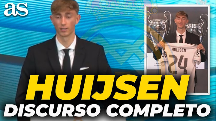 DISCURSO COMPLETO de DEAN HUIJSEN: ACTO de PRESENTACIÓN con el REAL MADRID