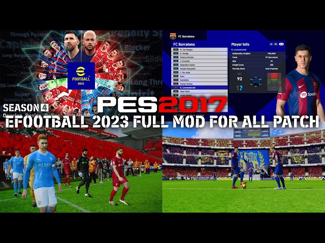 Efootball 2023 (PES 2017 Patch) PC in Ajah - Video Games, Game Fun Asap  Rockit