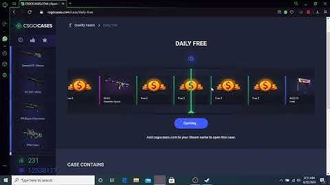 opening daily free cases in csgocases.com untill i get a knife pt.18