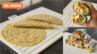Tanpa terigu! buat tortilla sendiri dari oat. Chicken wrap with oat tortila. Cocok buat yang diet Resep Kulit Kebab Tanpa Terigu Glutenfree