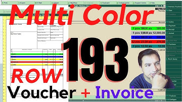 Tally Chapter 193 TDL for Multi Color Stock Item In Invoice By Rajiv Mishra Computer Class | TDLCode