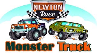 Newton Race - Car Racing Game - Play Monster Trucks Tank Military Car & Collect The Coins screenshot 4