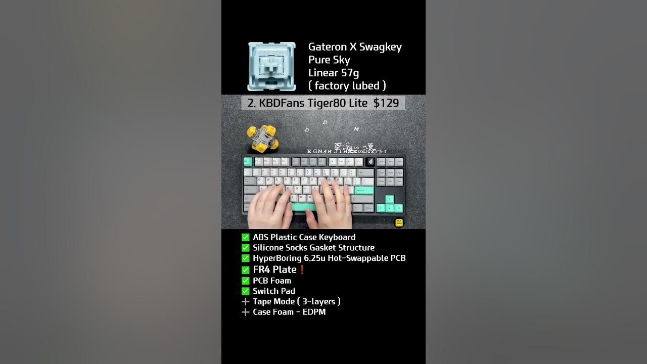 Which is your favorite keyboard sound? ( Gateron Pure Sky Switch Sound Comparison ) YouTube