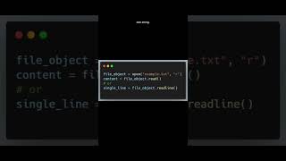Python File Input and Output