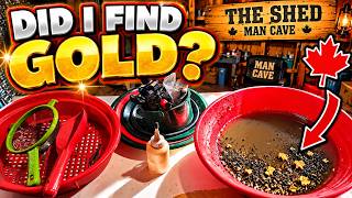 GOLD in the Shed!  Cleaning Out My Gold Panning Gear!