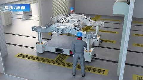 RGV-Based Digital Bogie Frame Maintenance Demo Line | Smart Rail Maintenance Solution