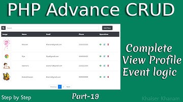 PHP advance CRUD || Complete User Profile View Logic || Part-19