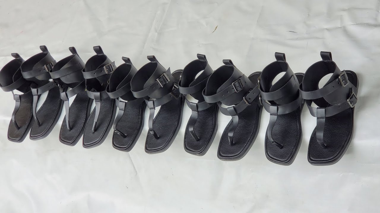 Sandals for ladies making process for beginners in shoemaking - YouTube