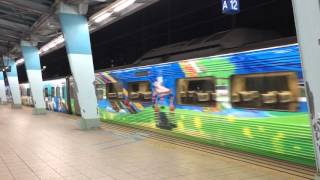 20160429_原民彩繪回送車汐止站通過