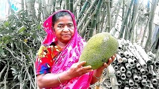 Village Food Cooking Jackfruit Potato Soup by Grandma  Village Life of Bangladesh  Village Recipe