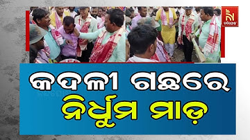 MLA Viral Video | AIUDF MLA Samsul Huda Beats a Man With Banana Plant Over Missing Red Ribbon