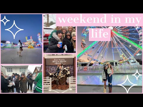 FORT WORTH RODEO + SNOW DAYS | COLLEGE WEEKEND IN MY LIFE @TCU