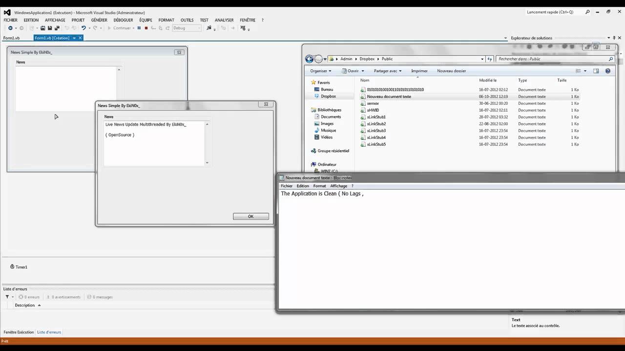 News Process Threading ( Live Update ) By EkiN0x_ [ VB.NET OpenSource ]