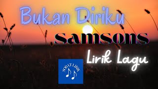 Bukan Diriku  Samsons  Lirik cover By Geraldo Rico