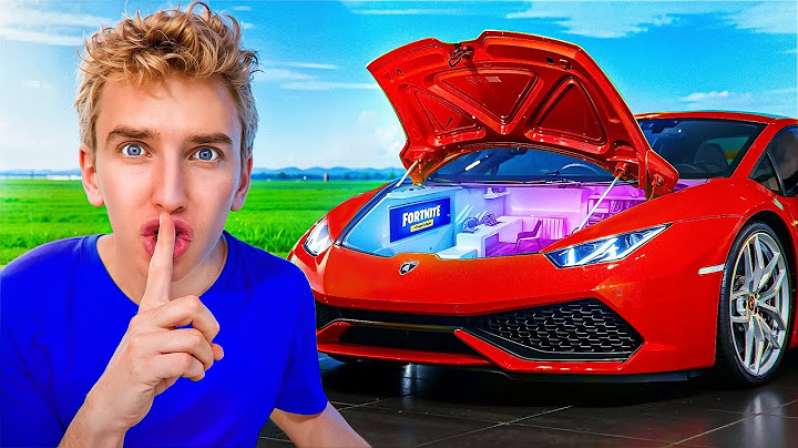 I Built A SECRET HIDDEN GAMING ROOM In A Lamborghini!