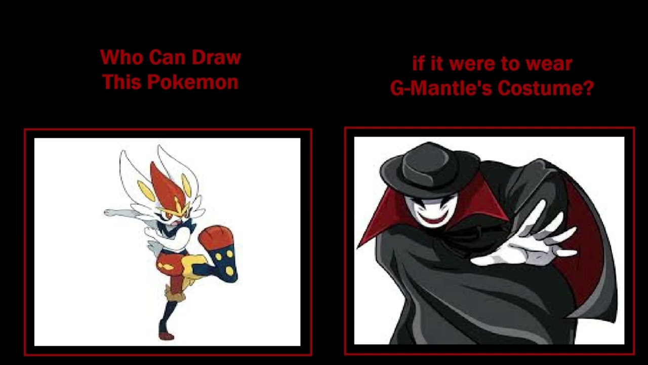 Who Can Draw Cinderace If Wearing G-Mantle's Costume? Pokemon Character Request