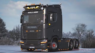 ETS2 1.39 Scania Next Generation Extended Sunshield With Slots | Euro Truck Simulator 2 Mod