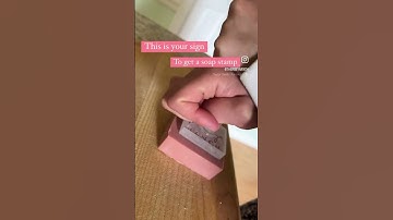 So satisfying! We use a soap stamp to “package” our soaps and use zero waste. We do not own music