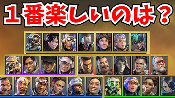 使ってて１番楽しいキャラ選手権【APEX】