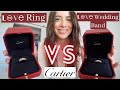 Cartier LOVE Ring Comparison | LOVE Ring VS LOVE Wedding Band | Difference btwn Thick + Thin Ring