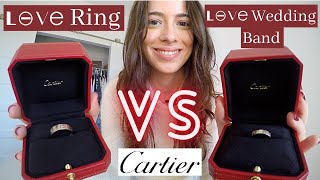 cartier love ring vs love wedding band