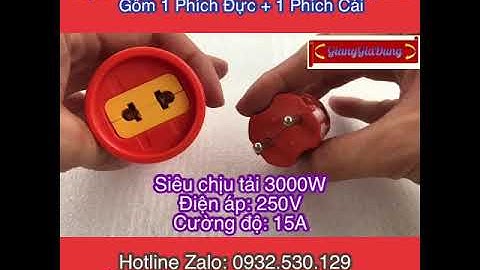Bộ Nối Nguồn Siêu Chịu Tải SOPOKA 3000W Gồm Phích Đực (Dương) Và Phích Cái (Âm)