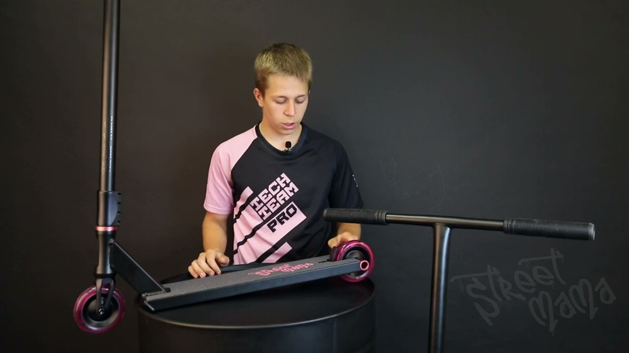 🛴 Обзор и первые тесты трюкового самоката Tech Team Street Mama 2021