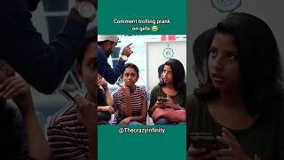 Comment trolling prank on cute  girls #shorts