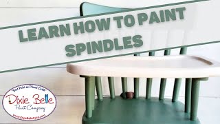 Painting Spindles On A Chair - Watch This Tutorial and Learn How to Do It Yourself!