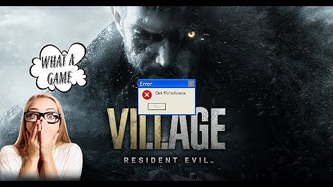 RESIDENT EVIL 8 [VILLAGE ] FIRST IMPRESSION😨😱 ERROR FIX